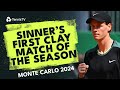 Jannik Sinner's First Clay Match Of The Season vs Sebastian Korda | Monte Carlo 2024 Highlights