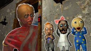 KAMLA vs Little Granny vs Little Baldi vs Little Grandpa Funny Horror Animation