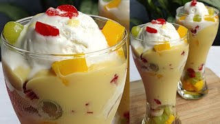 Custard Icecream Dessert || Icecream Dessert || Restaurant Style Perfect Dessert Recipe || Dessert