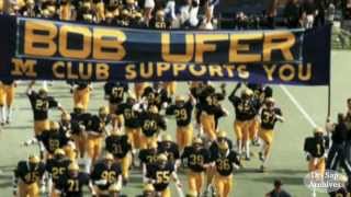 1981 Michigan-Iowa Bob Ufer M Club Banner