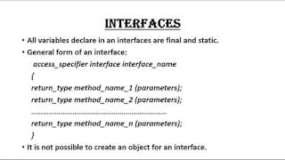 java tutorial for beginners 42 interface in java