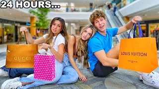 I STAYED 24 HOURS OVERNIGHT IN A MALL!!