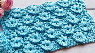 Crochet Flower Pattern for bags, blankets |ep-168|#monikascrochet #fashion #crochet #trending #diy