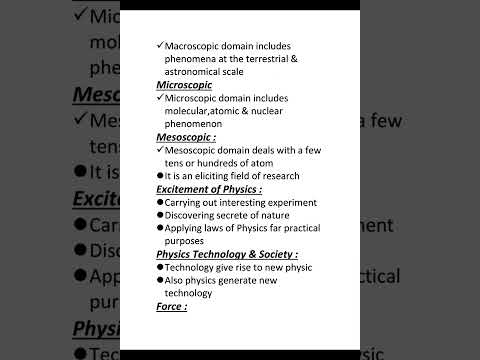 Class 11 Physics Chapter 1 Physical world