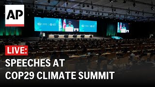 COP29 LIVE: World leaders speak at U.N. climate summit in Azerbaijan