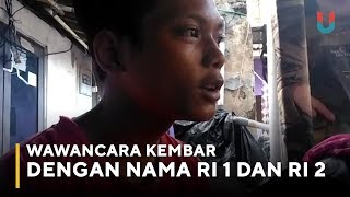 Wawancara kembar dengan nama RI 1 dan RI 2 di Yogya