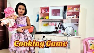 Cooking game in Hindi PART 3| Playing with Kitchen Set in Hindi | Play Fun Cooking  / #LearnWithPari