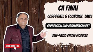 CA Final-Self Paced Exams-Set-A-Oppression and Mismanagement  Part 1