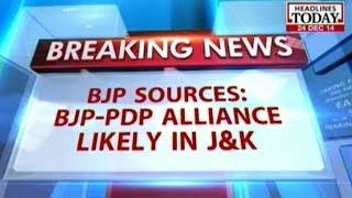 Sources: BJP-PDP to work on common agenda of development