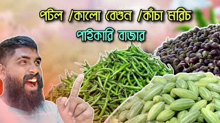 সুন্দলপুর পাইকারি সবজি মার্কেট | কাঁচা মরিচ,পটল,কালো বেগুন | সবজি ব্যাবসা আইডিয়া | ব্যাবসা | সবজি |