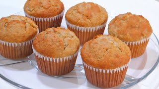 MUFFINS DE BANANA DELICIOSO ESPONJOSO MUY FÁCIL DE HACER