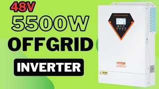 VEVOR 5.5kW 48V EM5500-48L czyli offgirdowy inverter który pracuje tak jak powinien pracować!