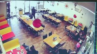 Surveillance video: Robbers strike busy Bakersfield restaurant