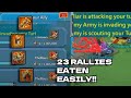 110M Troop Rally Party Trap DESTROYS 23 Rallies! 5 piece Emperor Cant Do Anything! Lords mobile.