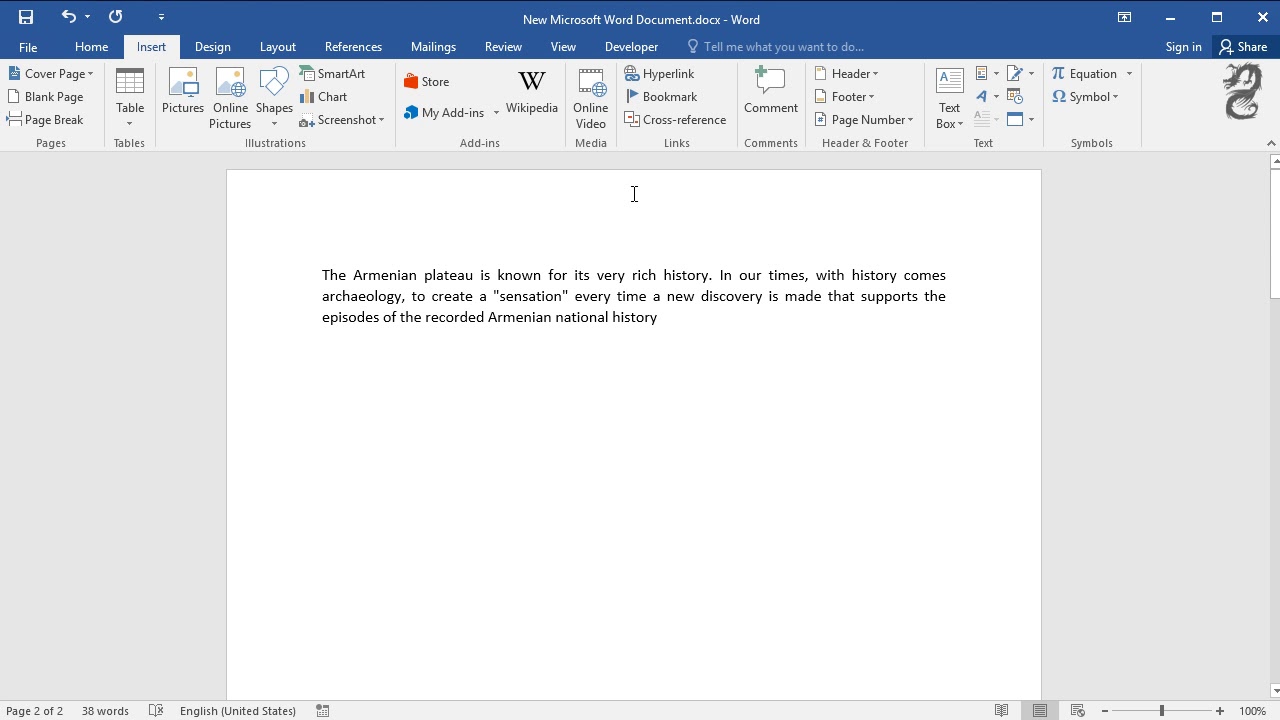 How To Insert Blank Page In Word - YouTube