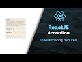 Build a React Accordion from Scratch | ReactJS tutorial