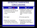 narrative mini lesson 3 conclusions