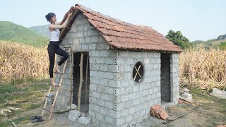 Full Video: 140 Days Building Farm Life - How To Building Complete House Use bricks, gravel, cement