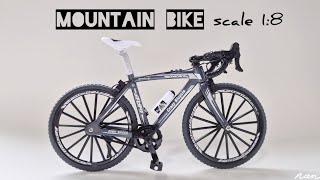 Mountain bike 1:8 scale | Miniature bicycle | Die-cast model | ASMR