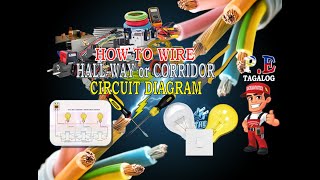 How to wire HALL-WAY or CORRIDOR Wiring Circuit Connection - TAGALOG