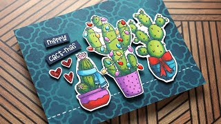 Holiday Card Series 2022 - Day 13 - Christmas Cacti with OLO Markers