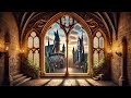 magical castle ambience enchanting courtyard with romantic music