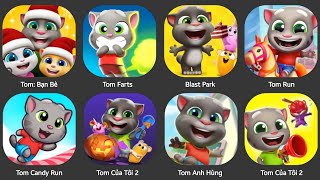 TOM MY FRIEND,TOM CANDY RUSH,TALKING TOM,SONIC AMY TAPE,TOM JESKY,TOM HORROR,TOM BLAST PARK,TOM RUN