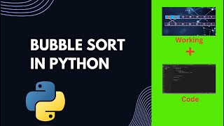 Bubble Sort Algorithm in python || How bubble sort algorithm work || In (Hindi | Urdu)#pythoncoding