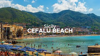 Cefalu Beach Sicily 4K