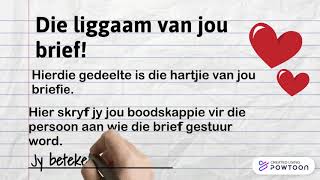 Hoe om 'n brief te skryf.