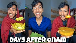 നിങ്ങളുടെ വീട്ടിലും ഇങ്ങനെയാണോ?😂 Food items after Onam😜| Relatable #shorts #comedy #happyonam