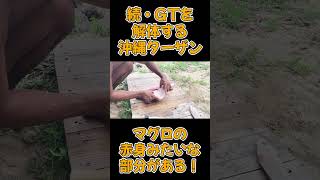 続・GTを解体する沖縄ターザン　マグロの赤身みたいな部分がある！ #shorts