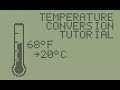 TI-BASIC Temperature Conversion Program