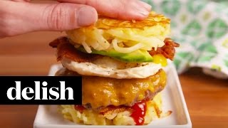 Breakfast Burgers | Delish