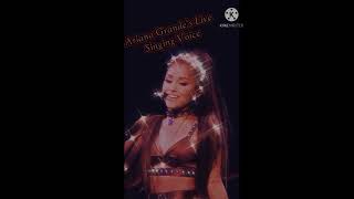 Ariana Grande's live singing voice-Subliminal
