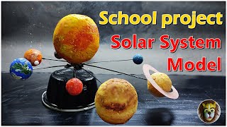 how to make School Science project solar system working model 🔥🌞