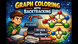 Graph Coloring Using Backtracking | Step-by-Step Explanation