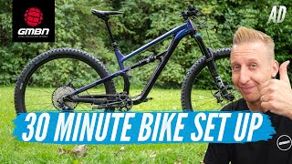 How To Set Up Your First Full Suspension Mountain Bike In Just 30 Minutes | Bike Set Up Basics