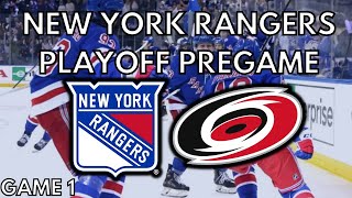 New York Rangers Playoff Pregame - Rangers vs Hurricanes - Game 1