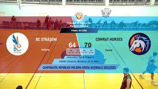 #66 National Division 2024/25:BC STRĂȘENI -COMRAT-HORSES (masculin), (Tur 9, Etapa 1), 23.11.2024