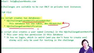 SQLChallenge: Event Notifications - Setup