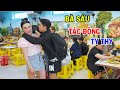 Đang khẩu chiến, Bà Sáu Tài Lanh bất ngờ tác động vật lý Ty Thy - Ty Thy Vlog Gỏi đu đủ