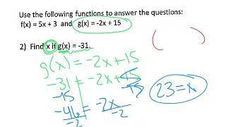 Function Notation Notes Part 2