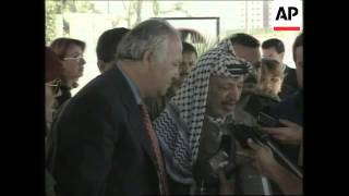 GAZA STRIP: YASSER ARAFAT MEETS EUROPEAN PEACE ENVOY MORATINOS