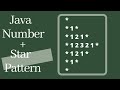 Number Pattern in java - using for as well as while loop