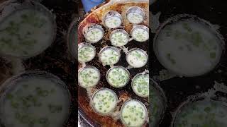 Street foods in Phnom Penh- Numkrork- នំគ្រក់- crunchy \u0026 soft inside- delicious #shorts #short