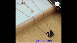 Beautiful black duck shape daily wear chain