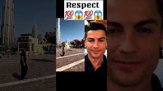 Respect 💯 Cristino ronaldo shock react 😱😱 #respect #ronaldo #tiktok #viral #shorts #viralshorts