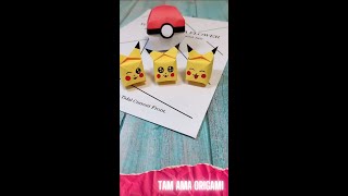 Origami Pikachu Pokemon: Paper Pikachu How to