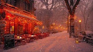 Cozy Winter Night Cafe ☕ Slow and Exquisite Jazz Music for a Relaxed Mood ❄️ Night Jazz